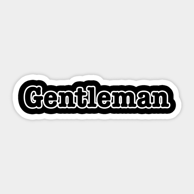 Gentleman Sticker by lenn